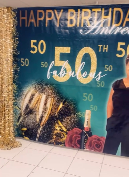 Custom Event Backdrops | Graduation, Weddings, Memorials & More