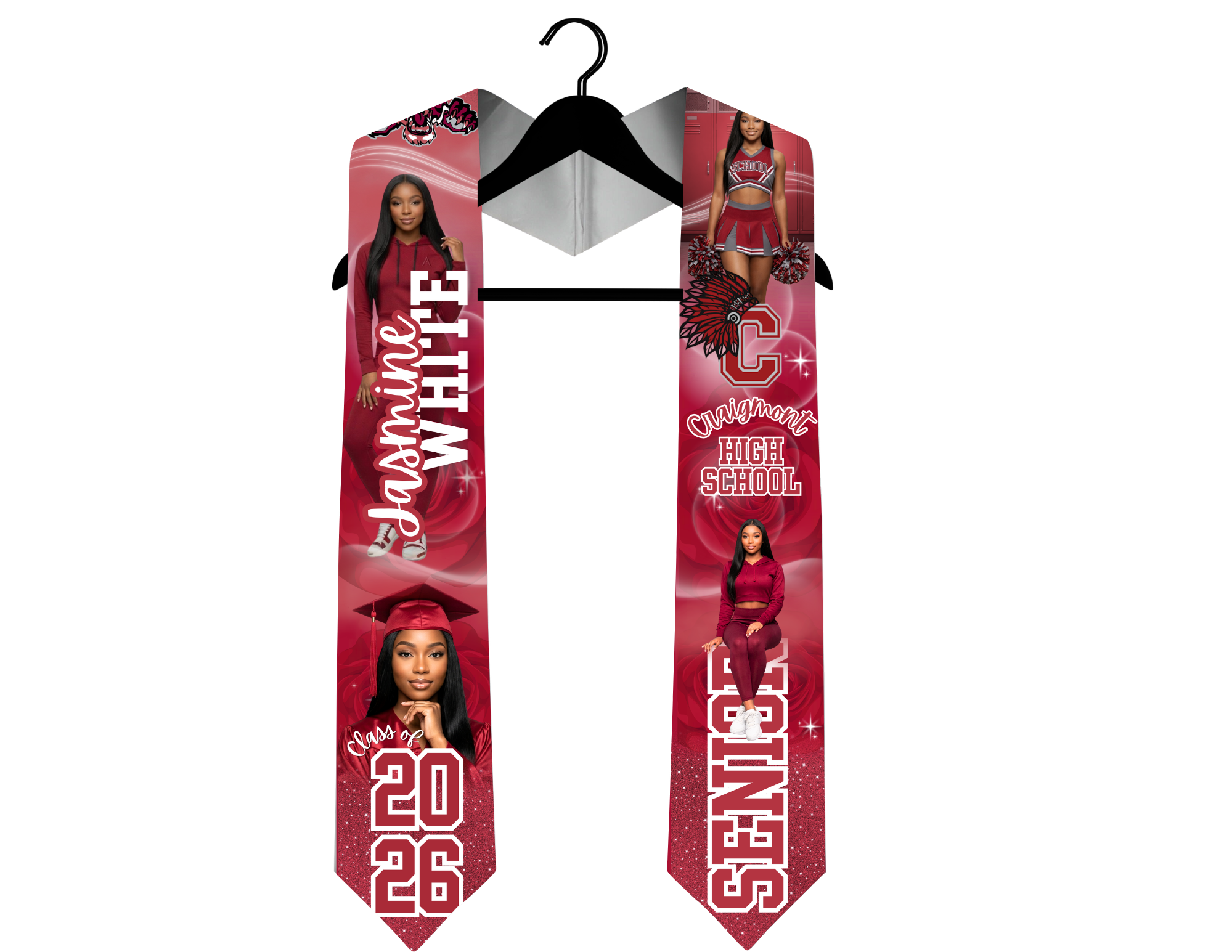 Custom Child & Adult Graduation Stole