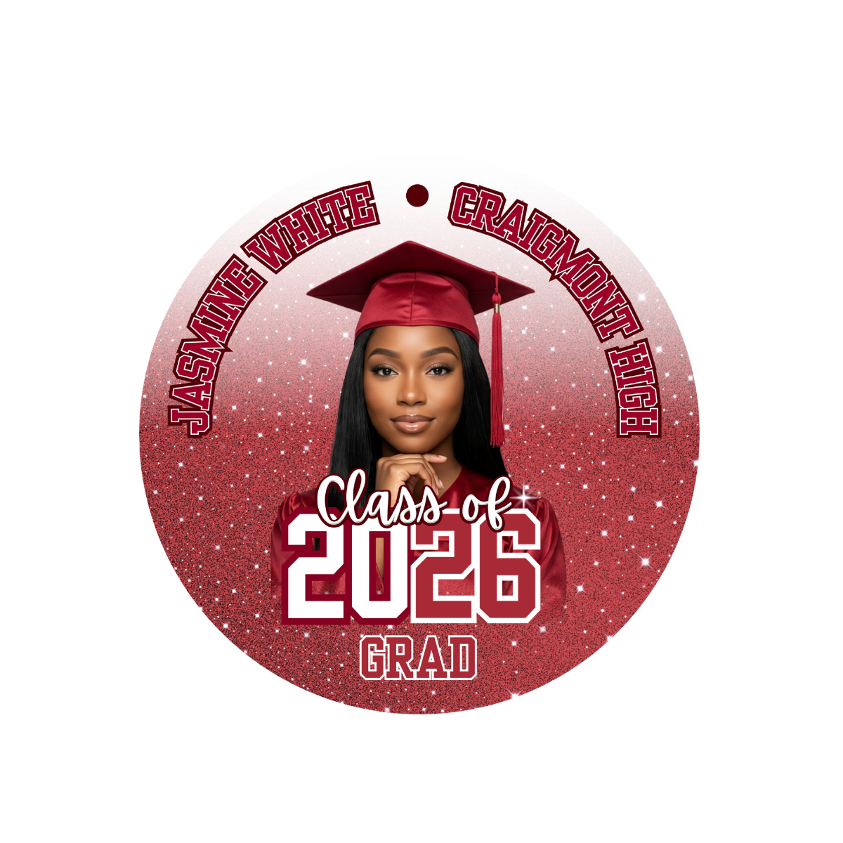 Grad Buttons 2.5 in MOQ 10